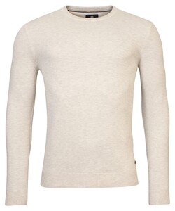 Baileys Crew Neck Body And Sleeves Two-Tone Structure Jacquard Pullover Kitt