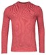 Baileys Crew Neck Body And Sleeves Two-Tone Structure Jacquard Trui Dark Cerise