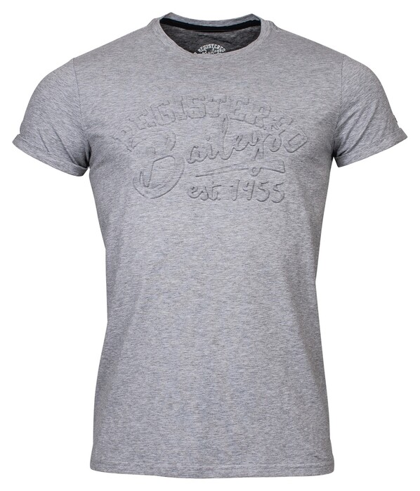 Baileys Crew Neck Jersey Registered 1955 T-Shirt Mid Grey