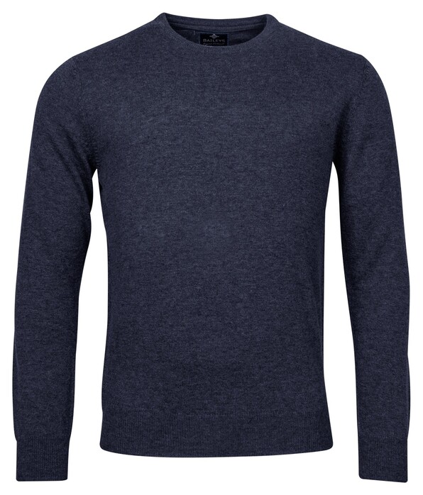 Baileys Crew Neck Lambswool Pullover Deep Denim Blue