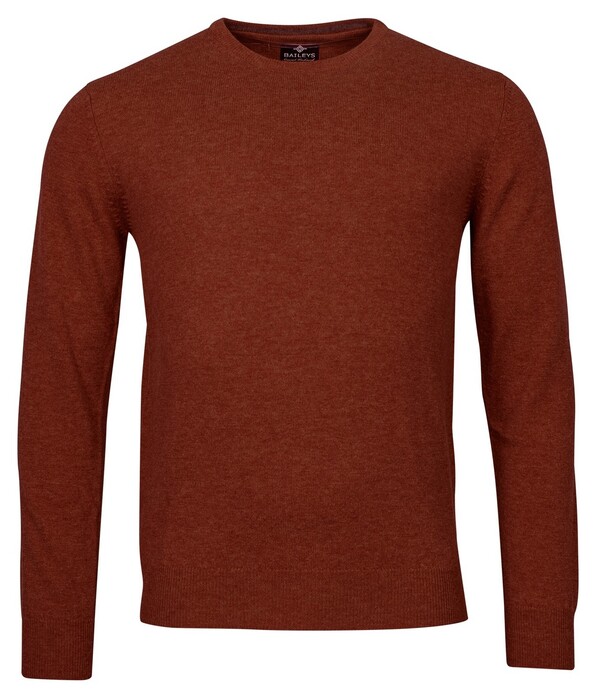 Baileys Crew Neck Lambswool Pullover Deep Red