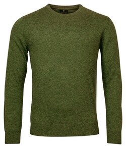 Baileys Crew Neck Lambswool Pullover Grass Green