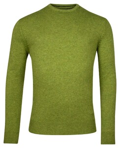 Baileys Crew Neck Lambswool Single Knit Pullover Grass Green