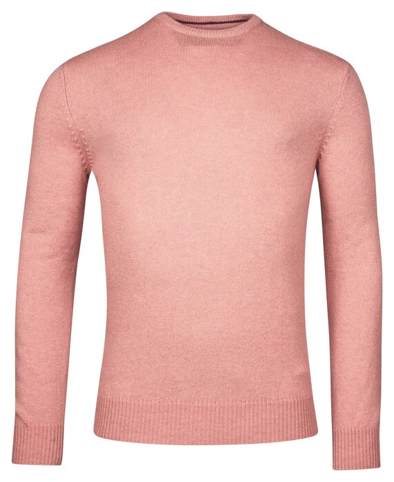 Baileys Crew Neck Lambswool Single Knit Pullover Light Cerise