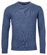 Baileys Crew Neck Lambswool Single Knit Pullover Mid Denim Blue