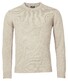 Baileys Crew Neck Lambswool Single Knit Pullover Off White