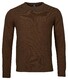 Baileys Crew Neck Lambswool Single Knit Pullover Tobacco