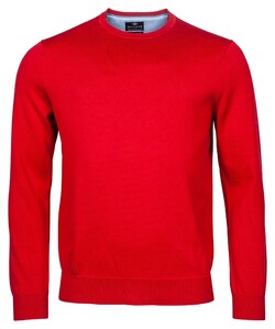 Baileys Crew Neck Luxury Pima Cotton Pullover Single Knit Red