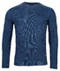 Baileys Crew Neck Pullover All Over Structure Design Trui Jeans Blauw
