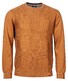 Baileys Crew Neck Pullover Check Structure Knit Light Brown