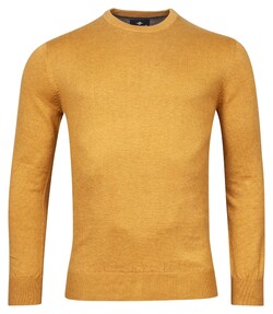 Baileys Crew Neck Pullover Single Knit Combed Cotton Gold Yellow