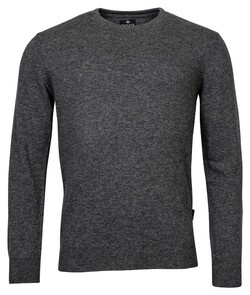 Baileys Crew Neck Pullover Single Knit Lambswool Anthracite