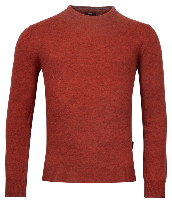 Baileys Crew Neck Pullover Single Knit Lambswool Brique