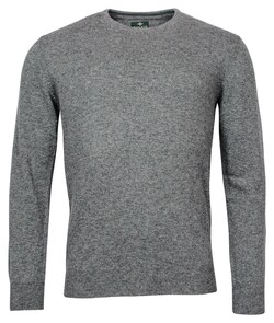 Baileys Crew Neck Pullover Single Knit Lambswool Grey