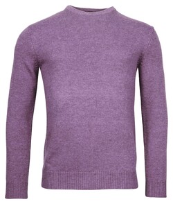Baileys Crew Neck Pullover Single Knit Lambswool Trui Lavender Purple