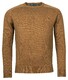 Baileys Crew Neck Pullover Single Knit Scottish Lambswool Trui Bruin