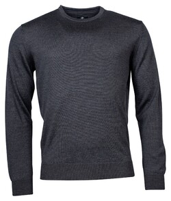 Baileys Crew Neck Pullover Single Knit Trui Anthracite