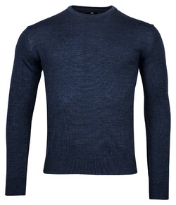 Baileys Crew Neck Pullover Single Knit Uni Merino Dark Blue