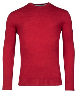 Baileys Crew Neck Single Knit Pima Cotton Pullover Red