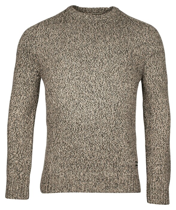 Baileys Crew Neck Single Knit Trui Beige