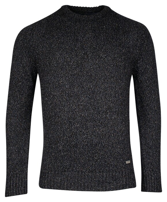 Baileys Crew Neck Single Knit Trui Navy