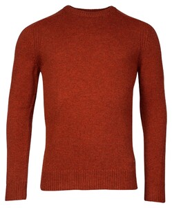 Baileys Crew Neck Subtle Structure Pattern Trui Stone Red