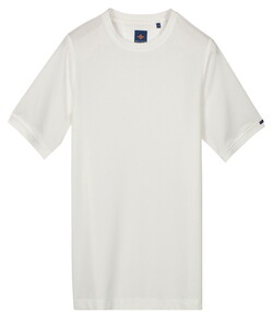 Baileys Crew Neck Subtle Two-Tone T-Shirt Off White