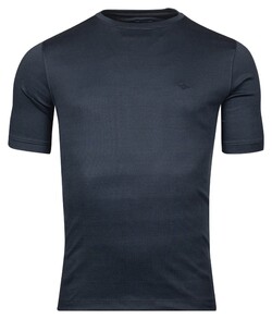 Baileys Crew Neck Two-Tone Interlock T-Shirt Dark Blue