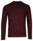 Baileys Crew Neck Uni Color Allover Structure Knit Pullover Aubergine