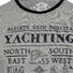 Baileys Crew Neck Yachting T-Shirt Midden Grijs