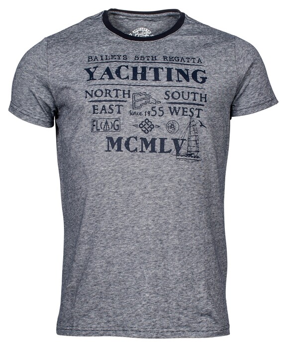 Baileys Crew Neck Yachting T-Shirt Night Blue