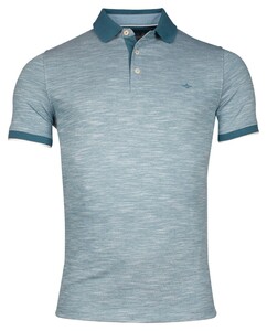 Baileys Fantasy Two-Tone Slub Piqué Polo Steel Blue