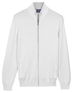 Baileys Fine Knit Full Zip Vest Soft Grey