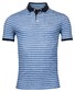 Baileys Fine Stripe Pattern Poloshirt Limoges Blue
