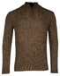 Baileys Front Cable Knit Lambswool Half Zip Trui Olive