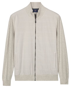 Baileys Full Zip Front Body Light Padded Quilted Vest Off White