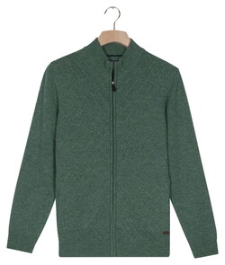 Baileys Full Zip Front Body Structure Knit Cardigan Dark Forest