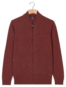 Baileys Full Zip Front Body Structure Knit Cardigan Deep Mauve