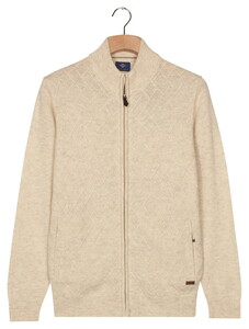 Baileys Full Zip Front Body Structure Knit Cardigan Mushroom