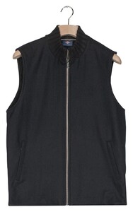 Baileys Full Zip No Sleeve Front Light Padded Flanel Fabric Gilet Navy