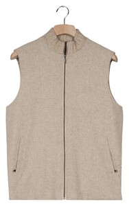 Baileys Full Zip No Sleeve Front Light Padded Flannel Fabric Waistcoat Kitt