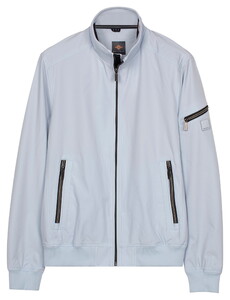 Baileys Full Zip Sleeve Pocket Solid Color Jack Cloud Blue