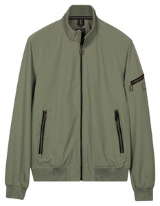 Baileys Full Zip Sleeve Pocket Solid Color Jack Misty Green