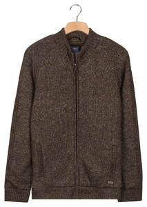 Baileys Fullzip Inside Body Lining Sherpa Cardigan Brown