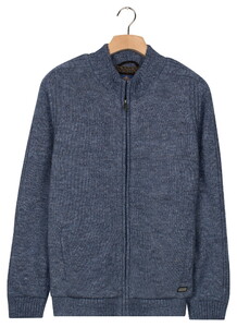 Baileys Fullzip Inside Body Lining Sherpa Cardigan Mid Denim Blue