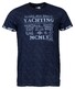 Baileys Garment Dyed Yachting T-Shirt Donker Blauw