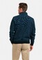 Baileys Half Zip 2-Tone Jacquard Doubleface Interlock Sweat Pullover Mid Denim Blue