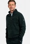 Baileys Half Zip 2-Tone Jacquard Doubleface Interlock Sweat Trui Donker Groen