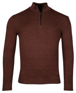 Baileys Half Zip Allover 2-Tone Pullover Deep Red