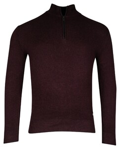 Baileys Half Zip Allover 2-Tone Trui Aubergine